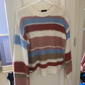 Stripped knitted sweater